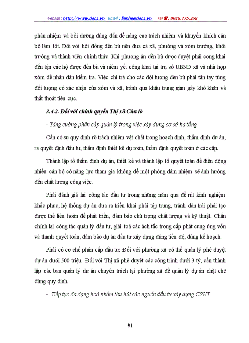 image for page Vai trò quản lý nhà nước trong phát triển cơ sở hạ tầng kỹ thuật của đô thị du lịch Thị xã Cửa Lò
