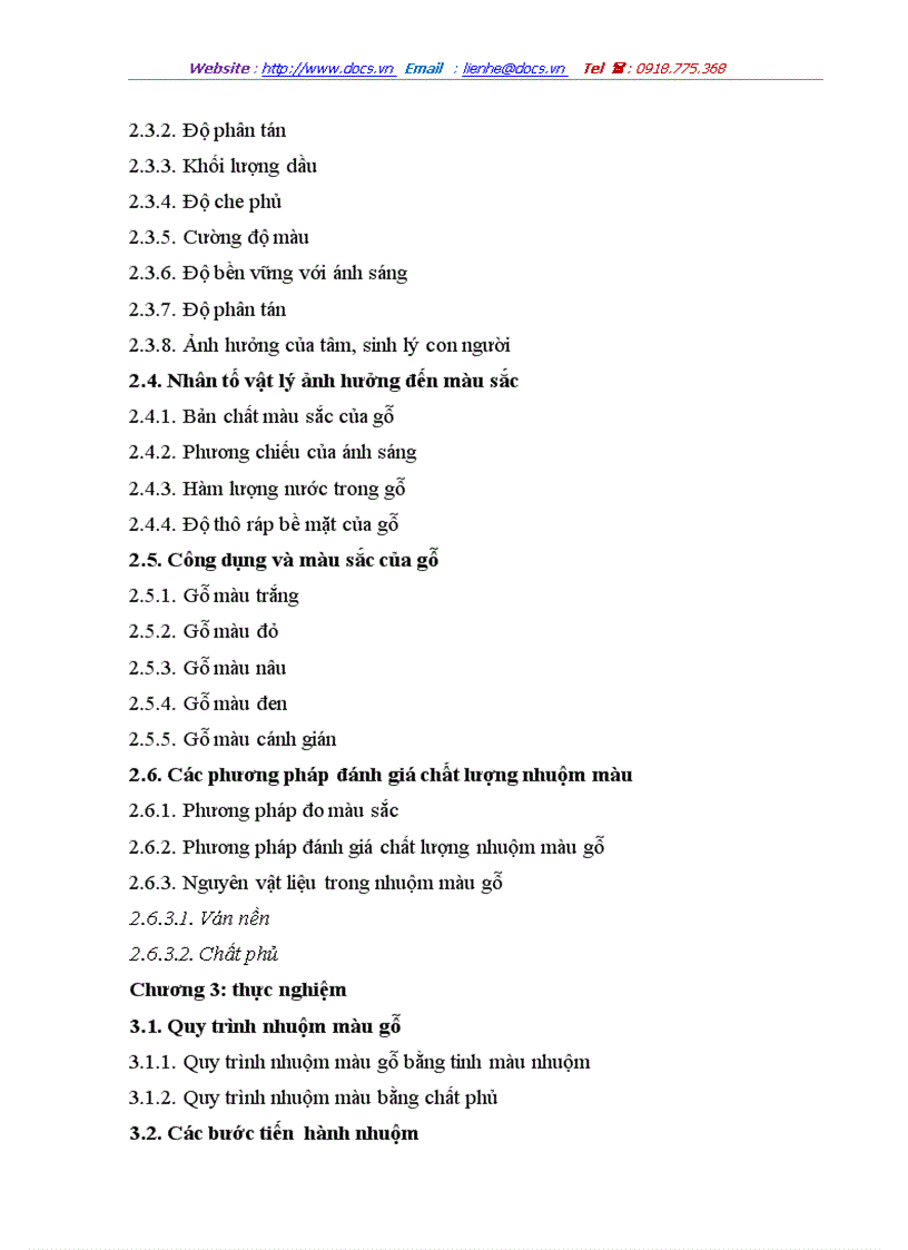 image for page Nghiên một số giải pháp nhuộm màu gỗ và tiến hành nhuộm màu gỗ bằng một số chất nhuộm màu