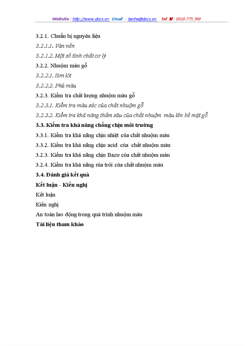 image for page Nghiên một số giải pháp nhuộm màu gỗ và tiến hành nhuộm màu gỗ bằng một số chất nhuộm màu