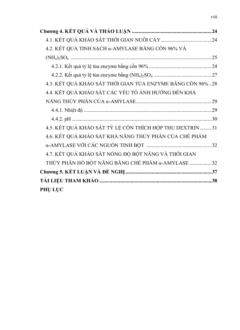 image for page Nuôi cấy Bacillus subtilis thu nhận α amylase và ứng dụng trong sản xuất dextrin
