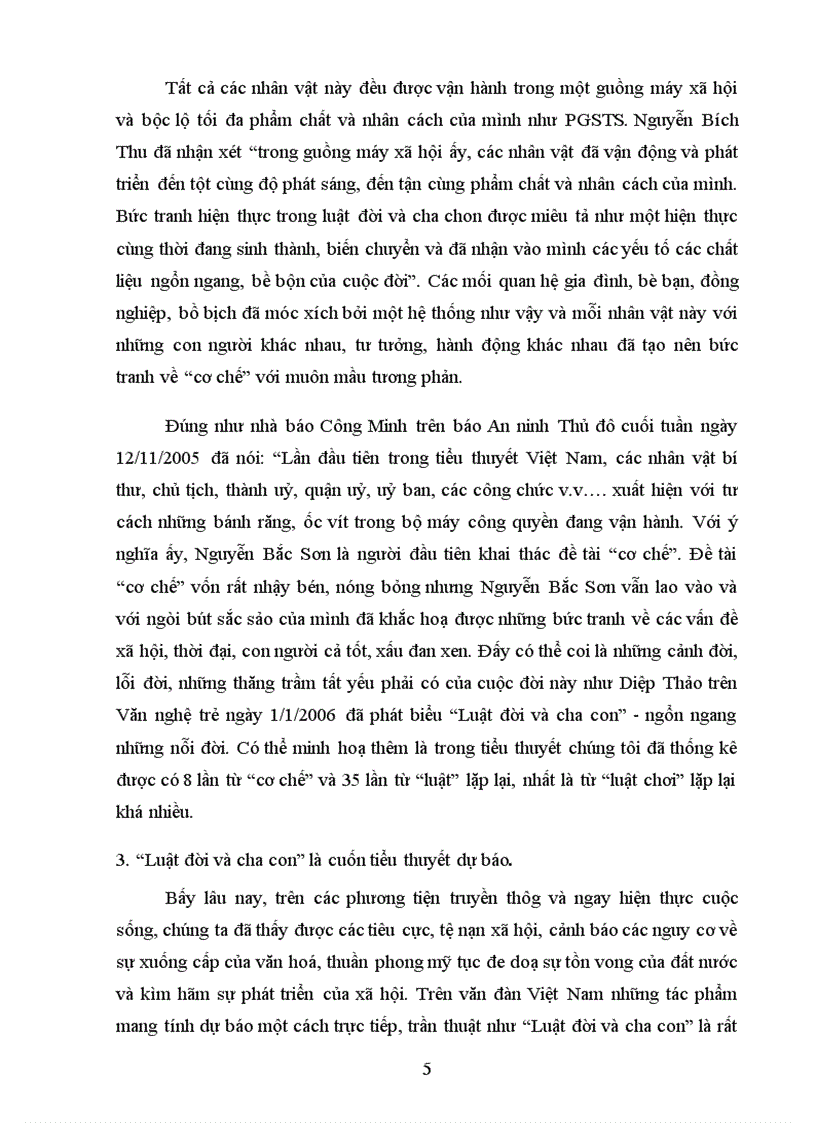 image for page Vài cảm nhận về tiểu thuyết luật đời và cha con của nguyễn bắc sơn