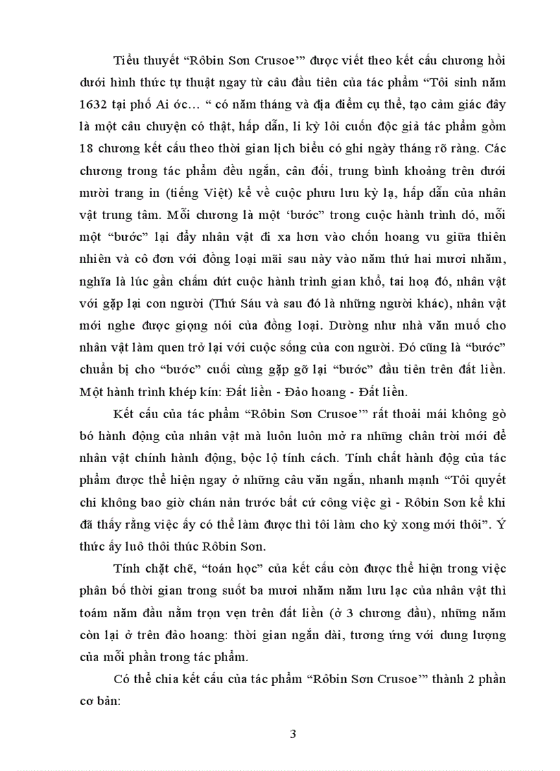 image for page Vấn đề kết cấu trong tiểu thuyết robinson cursoe
