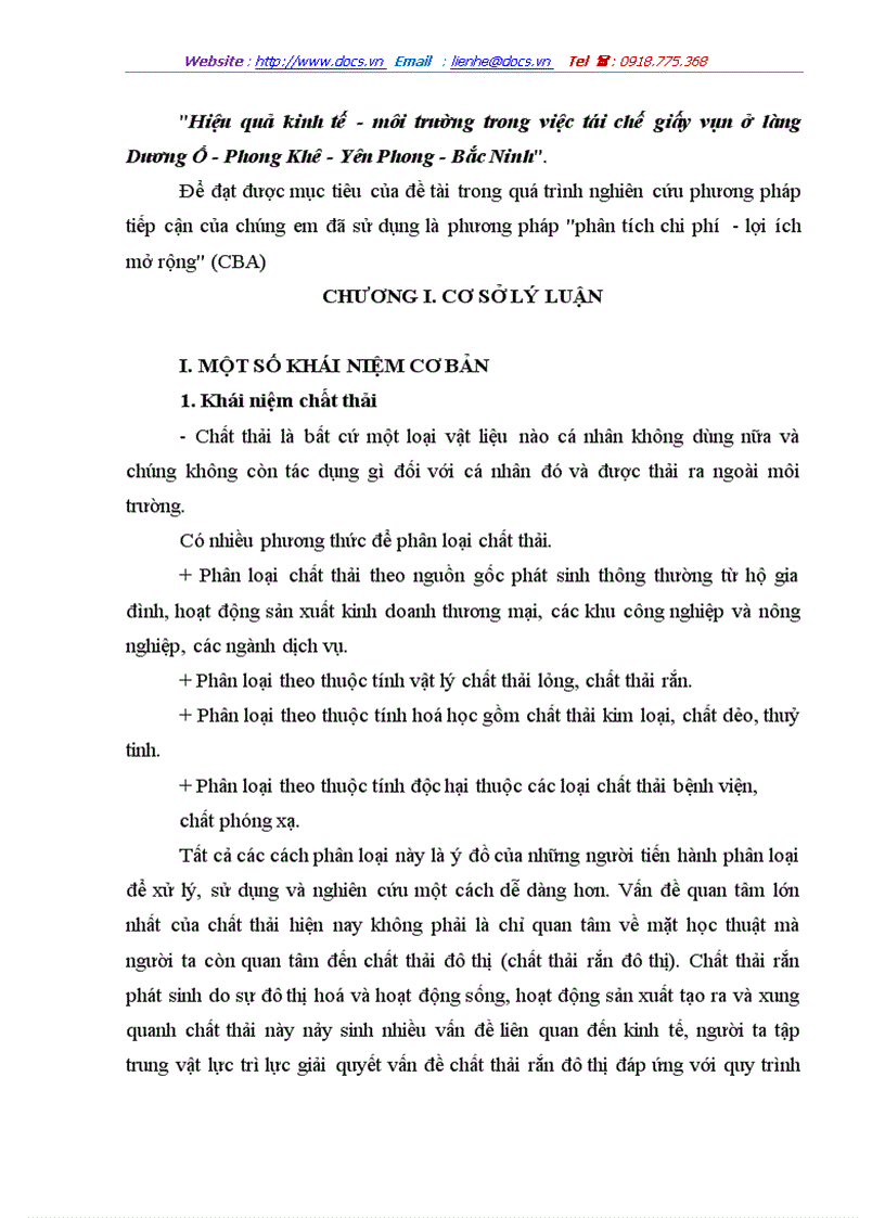 image for page Hiệu quả kinh tế môi trường trong việc tái chế giấy vụn ở làng Dương Ổ Phong Khê Yên Phong Bắc Ninh