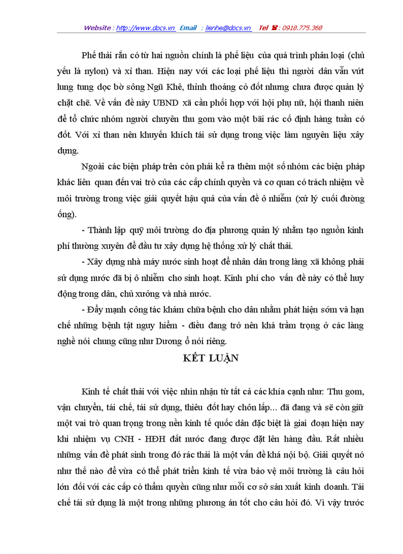 image for page Hiệu quả kinh tế môi trường trong việc tái chế giấy vụn ở làng Dương Ổ Phong Khê Yên Phong Bắc Ninh