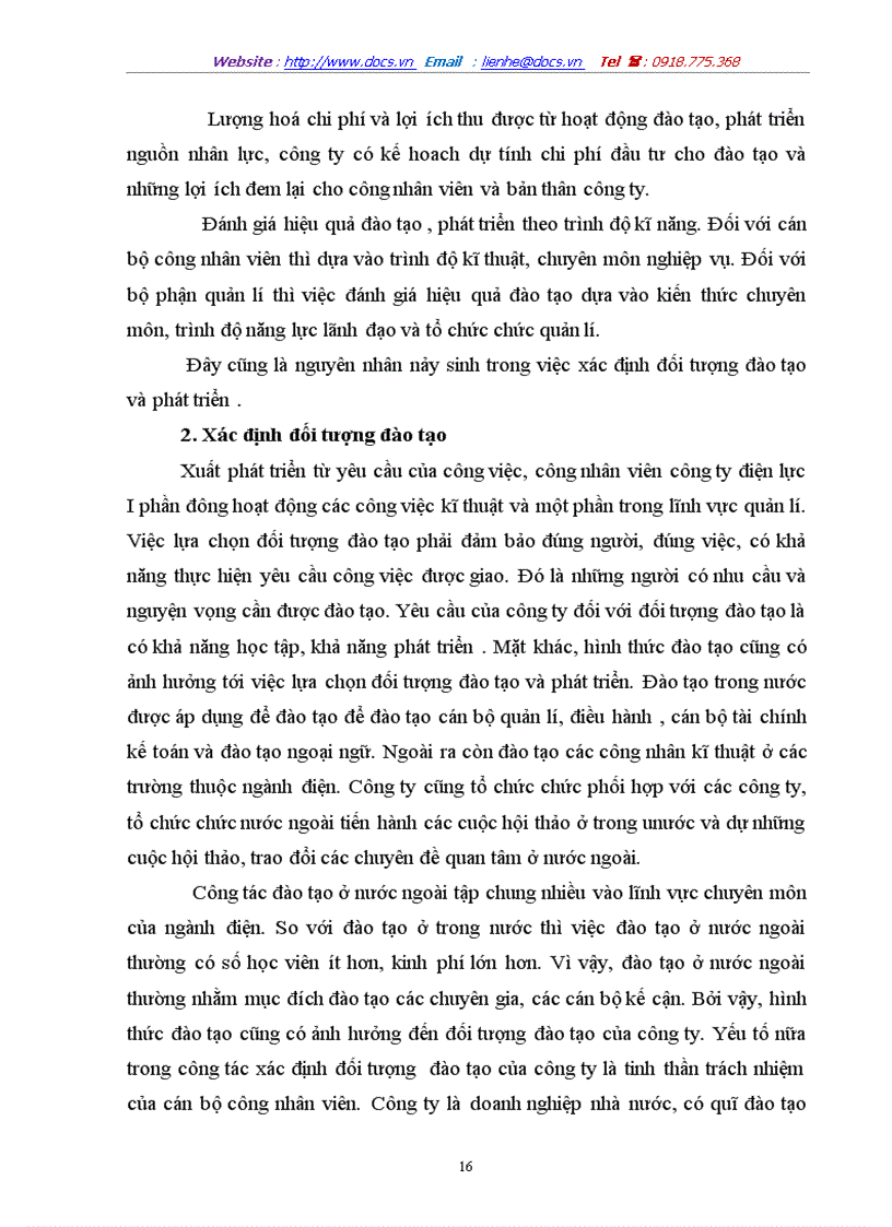 image for page Một số kiến nghị góp ý nhằm lựa chọn đúng đối tượng đào tạo của công ty điện lực i