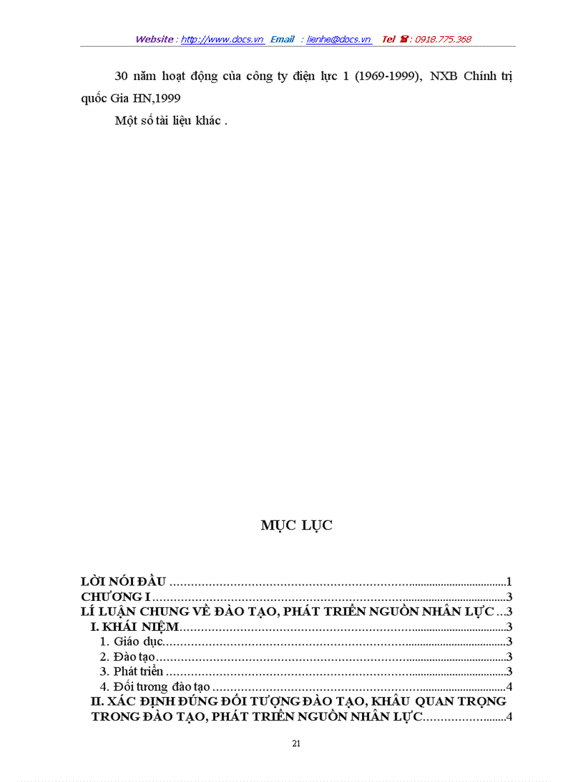 image for page Một số kiến nghị góp ý nhằm lựa chọn đúng đối tượng đào tạo của công ty điện lực i
