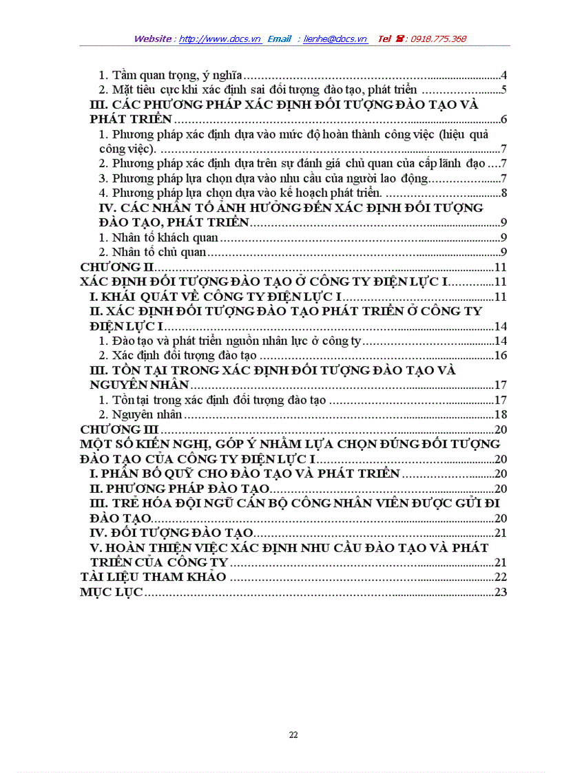 image for page Một số kiến nghị góp ý nhằm lựa chọn đúng đối tượng đào tạo của công ty điện lực i