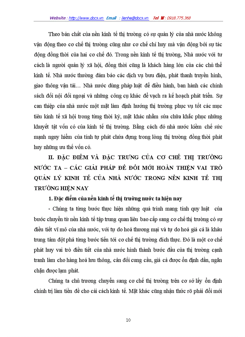 image for page Đặc điểm và đặc trưng của cơ chế thị trường nước ta các giải pháp để đổi mới hoàn thiện vai trò quản lý kinh tế của nhà nước trong nền kinh tế