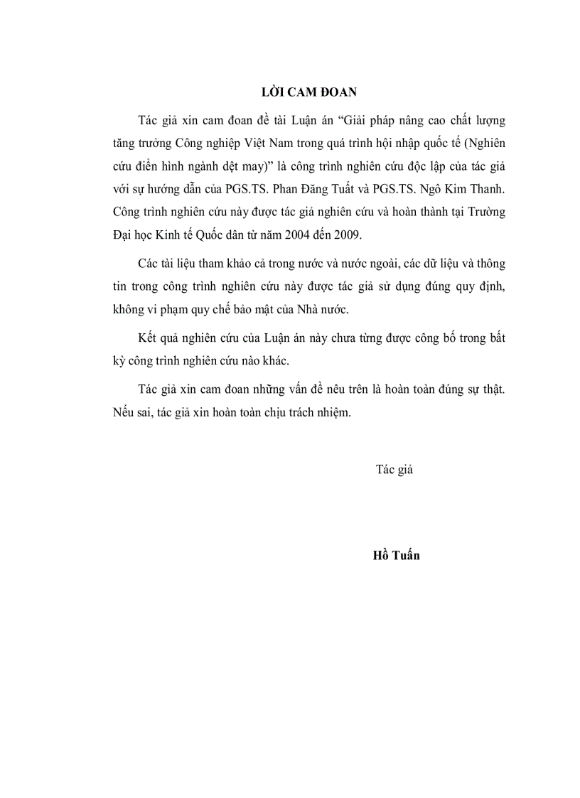 image for page Giải pháp nâng cao chất lượng tăng trưởng công nghiệp Việt Nam trong các quá trình hội nhập quốc tế Nghiên cứu điển hình ngành dệt may