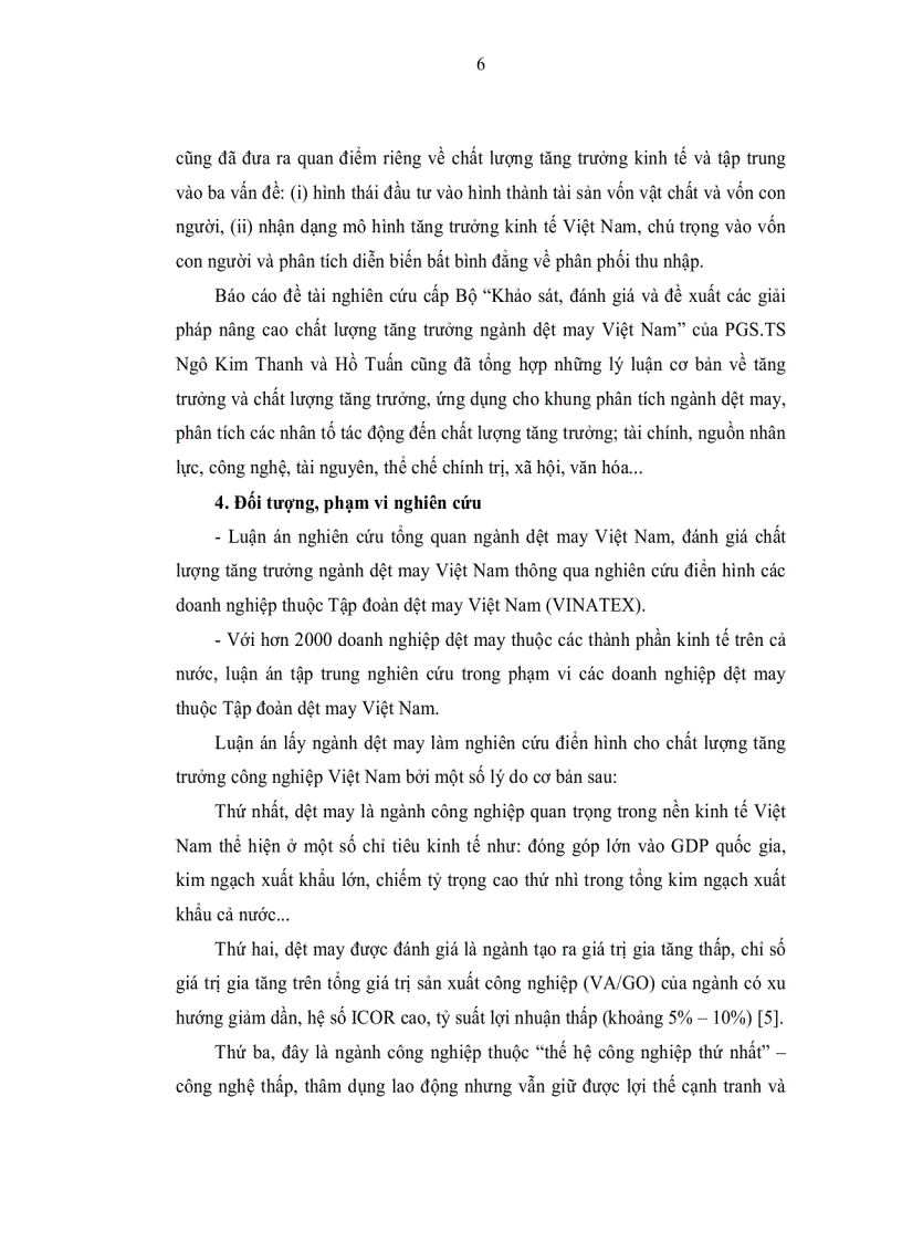 image for page Giải pháp nâng cao chất lượng tăng trưởng công nghiệp Việt Nam trong các quá trình hội nhập quốc tế Nghiên cứu điển hình ngành dệt may