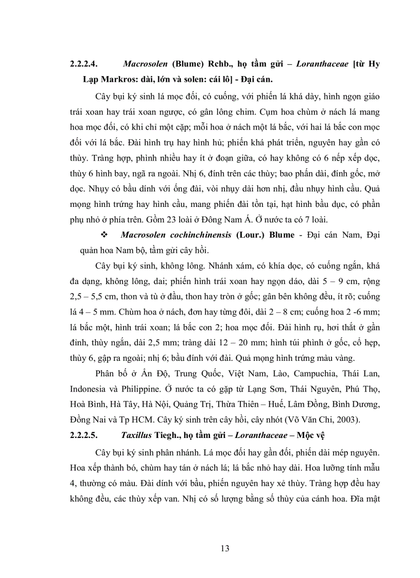 image for page Khảo sát đặc điểm sinh học chu trình phát triển và gây bệnh nhân tạo tầm gửi lá nhỏ Taxillus chinensis thuộc họ Loranthacea trên cây cao su Hevea