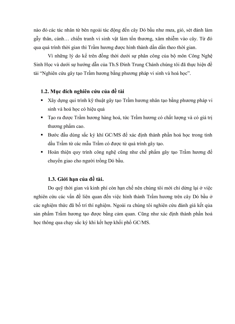 image for page Nghiên cứu gây tạo trầm hương trên cây dó bầu bằng phương pháp vi sinh và hóa học
