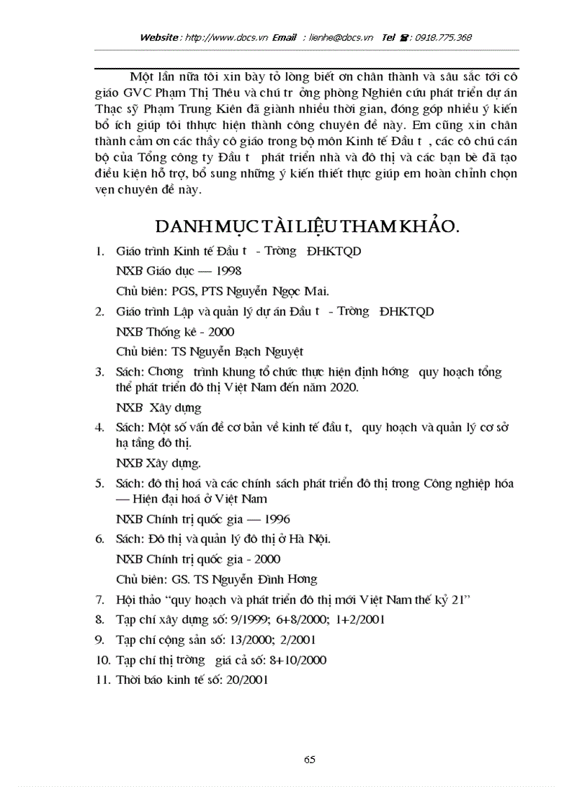 image for page Thực trạng và giải pháp trong đầu tư phát triển đô thị mới tại Tổng Công ty đầu tư phát triển nhà và đô thị Bộ Xây dựng