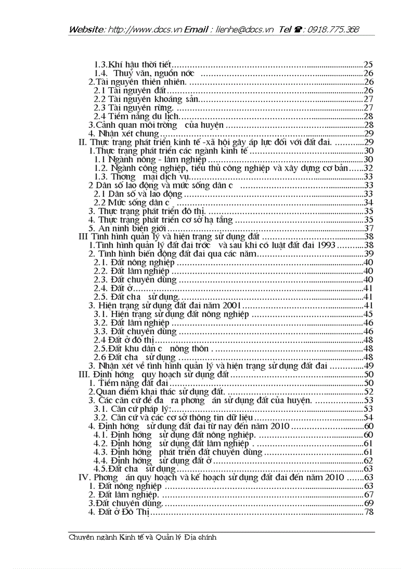 image for page Cơ sở quy hoạch và thực trạng phương án quy hoạch sử dụng đất đai huyện Lộc Bình tỉnh Lạng Sơn