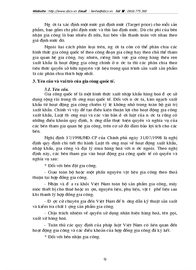 image for page 1số biện pháp nâng cao hiệu quả hợp đồng gia công hàng xuất khẩu ở Công ty Artexport