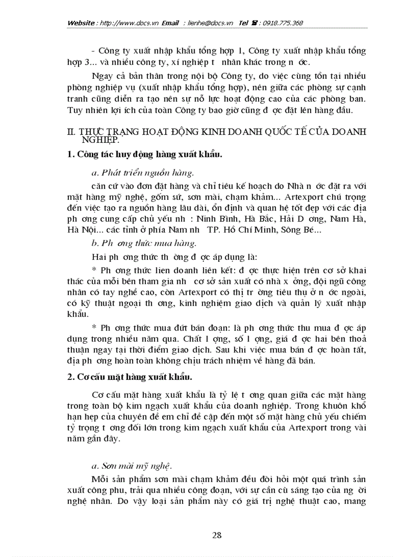 image for page 1số biện pháp nâng cao hiệu quả hợp đồng gia công hàng xuất khẩu ở Công ty Artexport