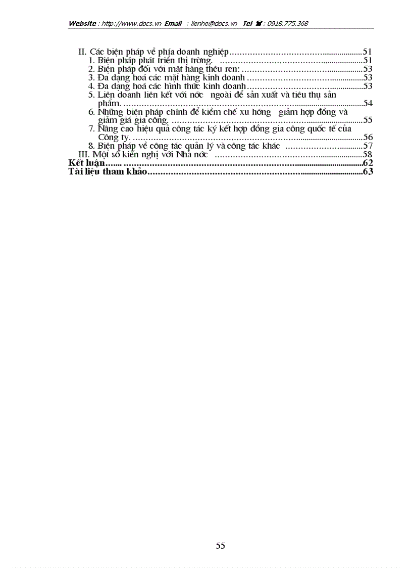 image for page 1số biện pháp nâng cao hiệu quả hợp đồng gia công hàng xuất khẩu ở Công ty Artexport