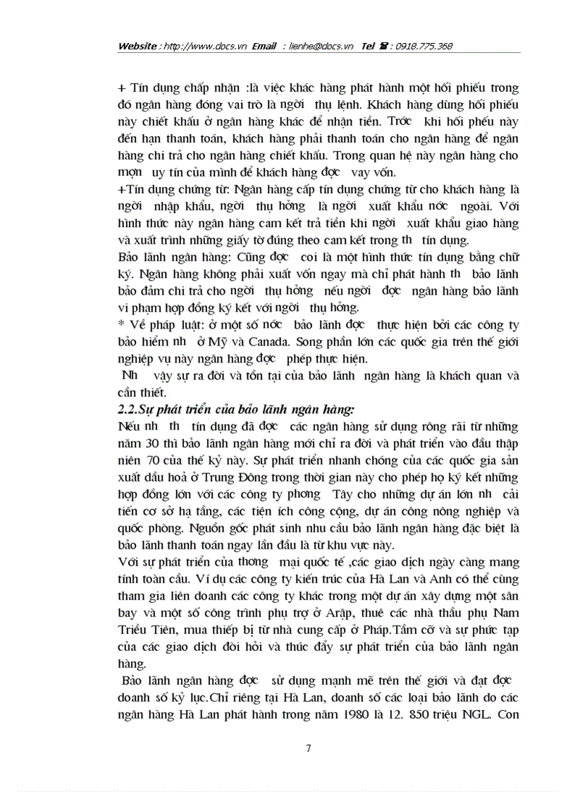 image for page Hoàn thiện và phát triển nghiệp vụ bảo lãnh tại ngânhàng NHĐT PT BIDV Hà Nội