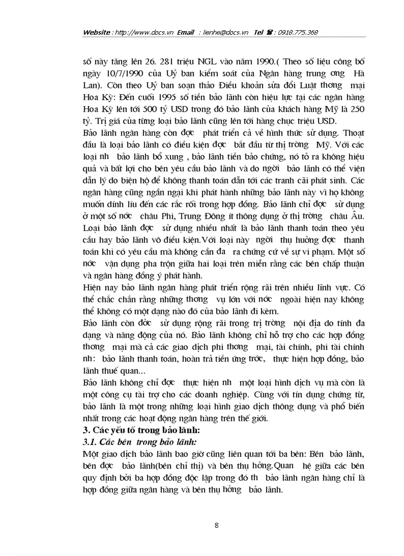 image for page Hoàn thiện và phát triển nghiệp vụ bảo lãnh tại ngânhàng NHĐT PT BIDV Hà Nội