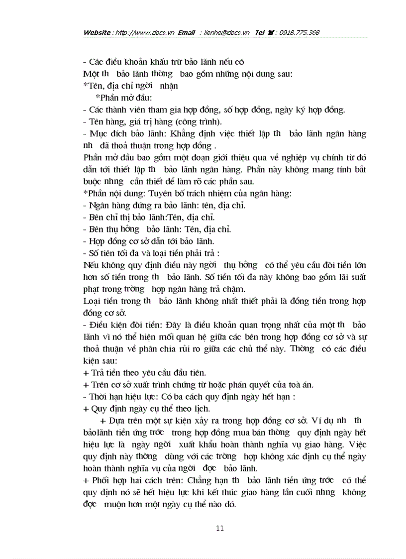 image for page Hoàn thiện và phát triển nghiệp vụ bảo lãnh tại ngânhàng NHĐT PT BIDV Hà Nội