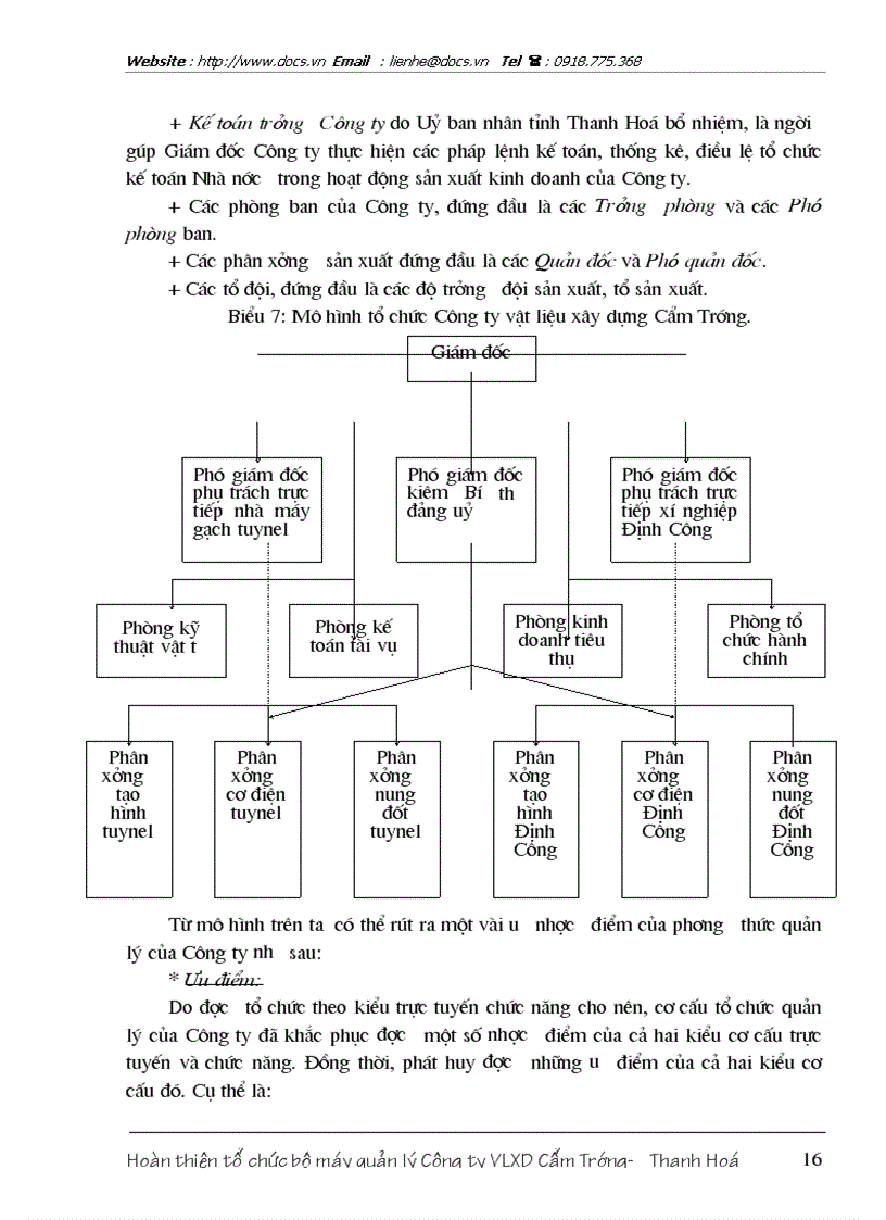 image for page Hoàn thiện tổ chức bộ máy quản lý tại Công ty vật liệu xây dựng Cẩm Trướng