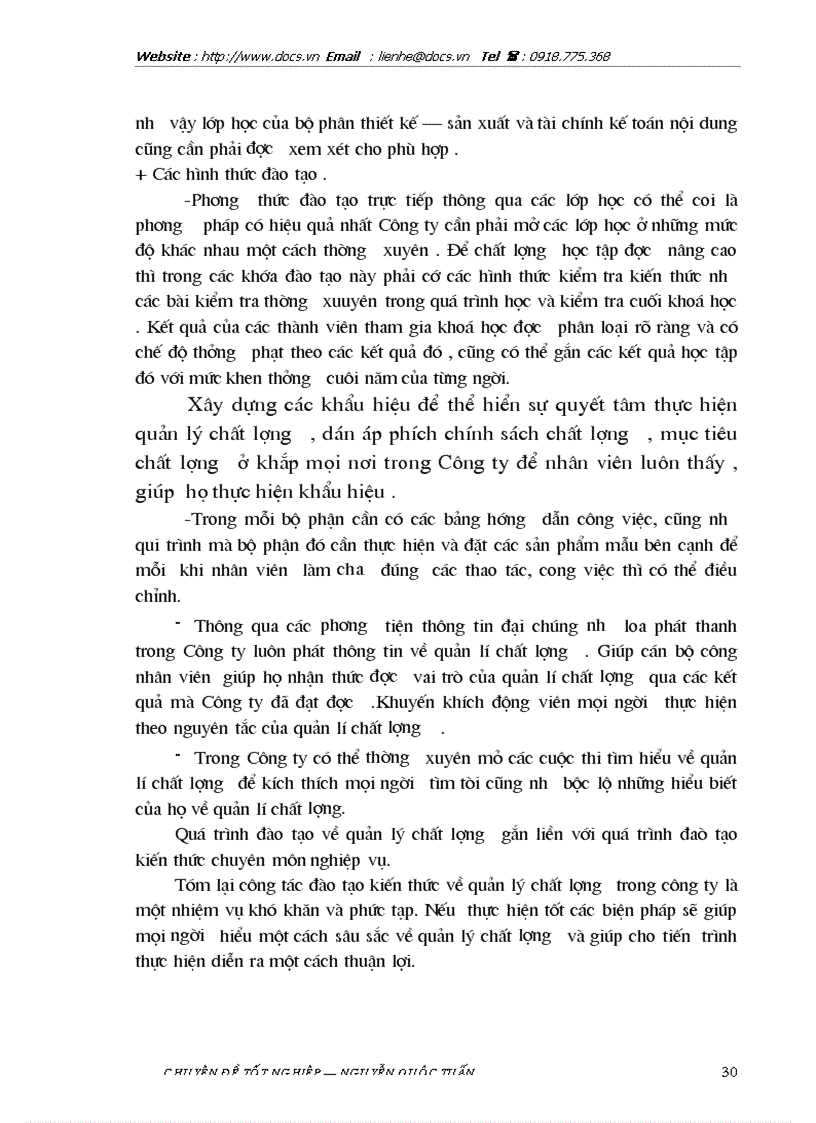 image for page 1số biện pháp nâng cao quản lý chất lượng tại Công ty Công nghệ tin học nhà trường