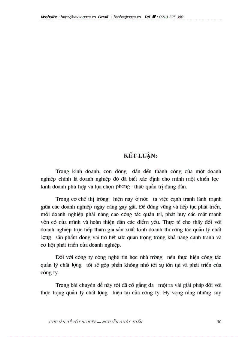 image for page 1số biện pháp nâng cao quản lý chất lượng tại Công ty Công nghệ tin học nhà trường