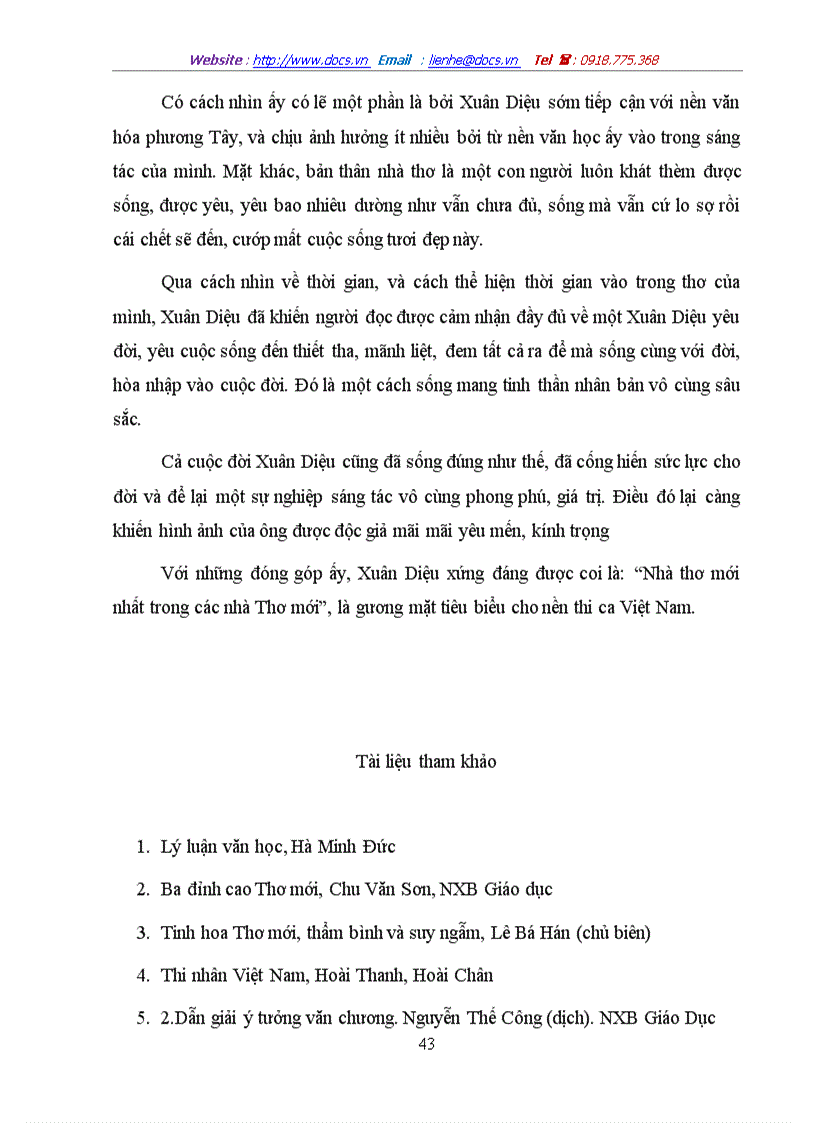 image for page Khía cạnh thời gian nghệ thuật trong thơ Xuân Diệu