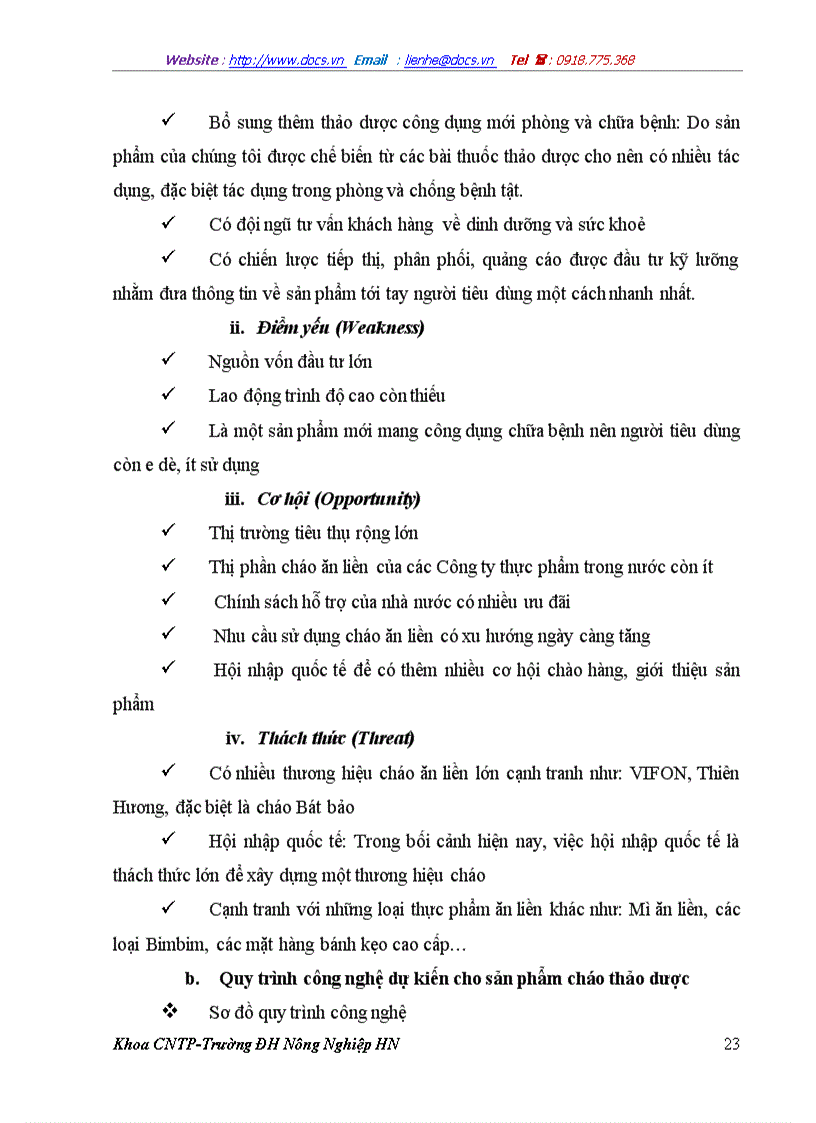 image for page Điều tra nghiên cứu tình hình sản phẩm cháo ăn liền và đề xuất ý tưởng sản phẩm mới Cháo thảo dược
