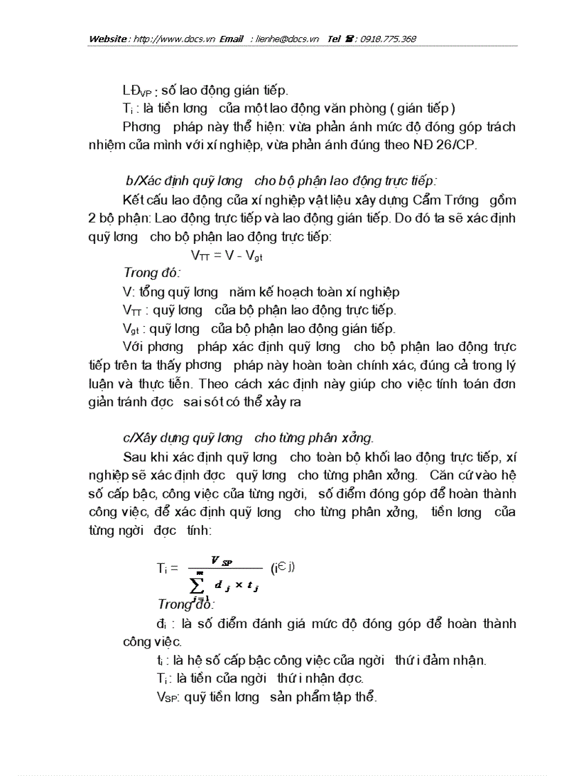 image for page Hoàn thiện công tác xây dựng và quản lý quỹ tiền lương ở Công ty Vật liệu xây dựng Cẩm Trướng