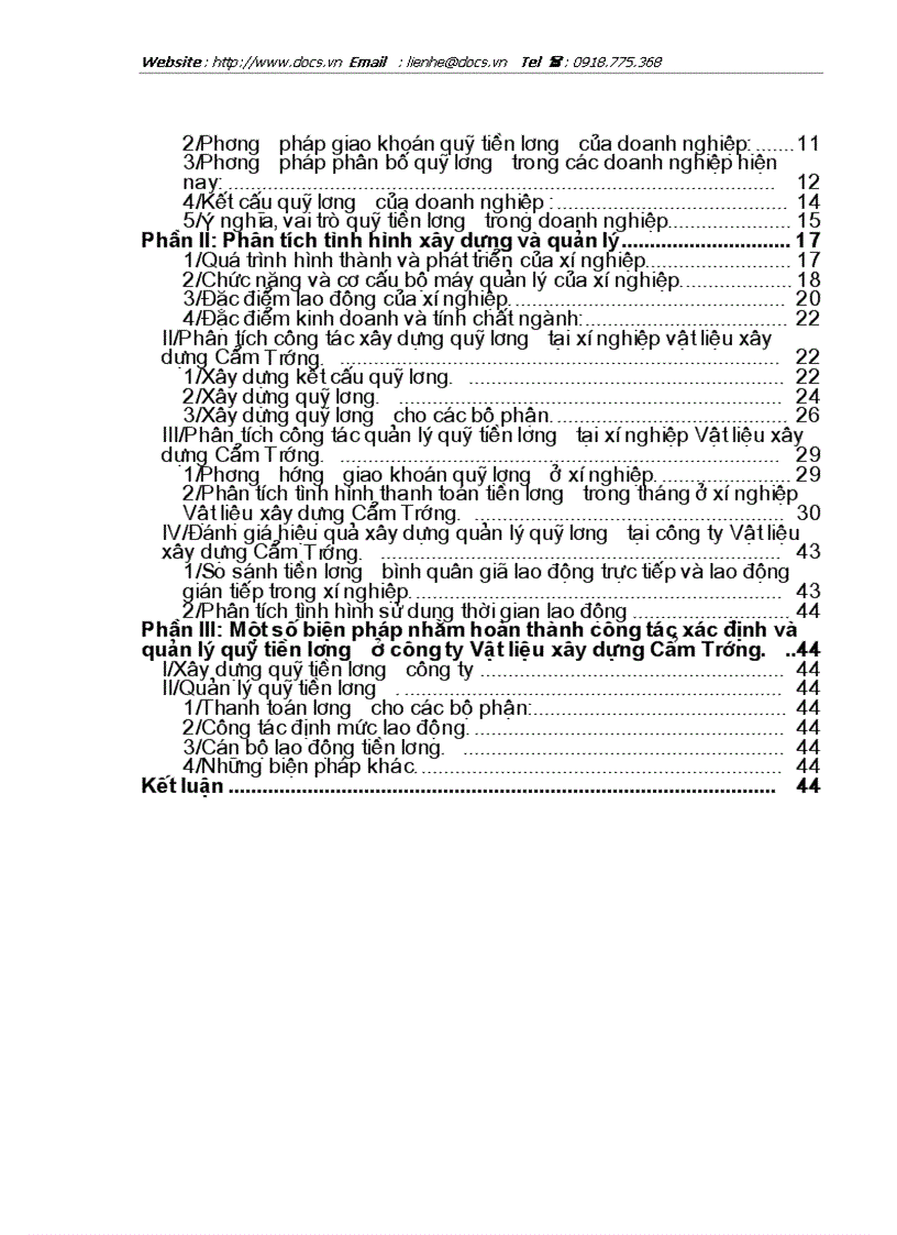 image for page Hoàn thiện công tác xây dựng và quản lý quỹ tiền lương ở Công ty Vật liệu xây dựng Cẩm Trướng