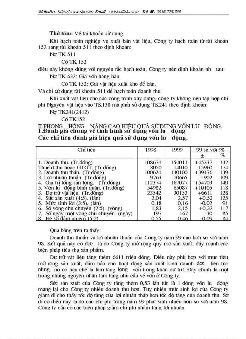 image for page Tổ chức hạch toán nguyên vật liệu với việc nâng cao hiệu quả sử dụng vốn lưu động ở Công ty bóng đèn phích nước Rạng Đông