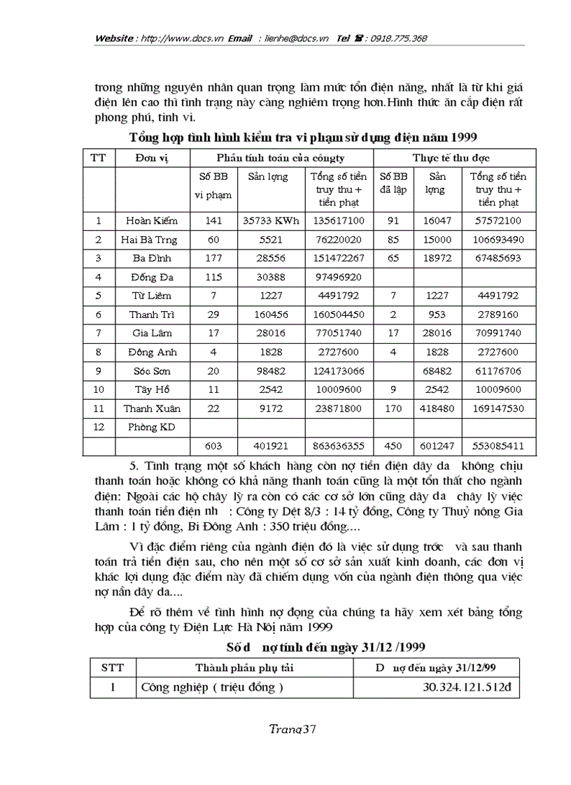 image for page 1số biện pháp chủ yếu nhằm giảm tổn thất điện năng trong quản lý truyền tải và phân phối điện năng của Công ty Điện lực Hà nội