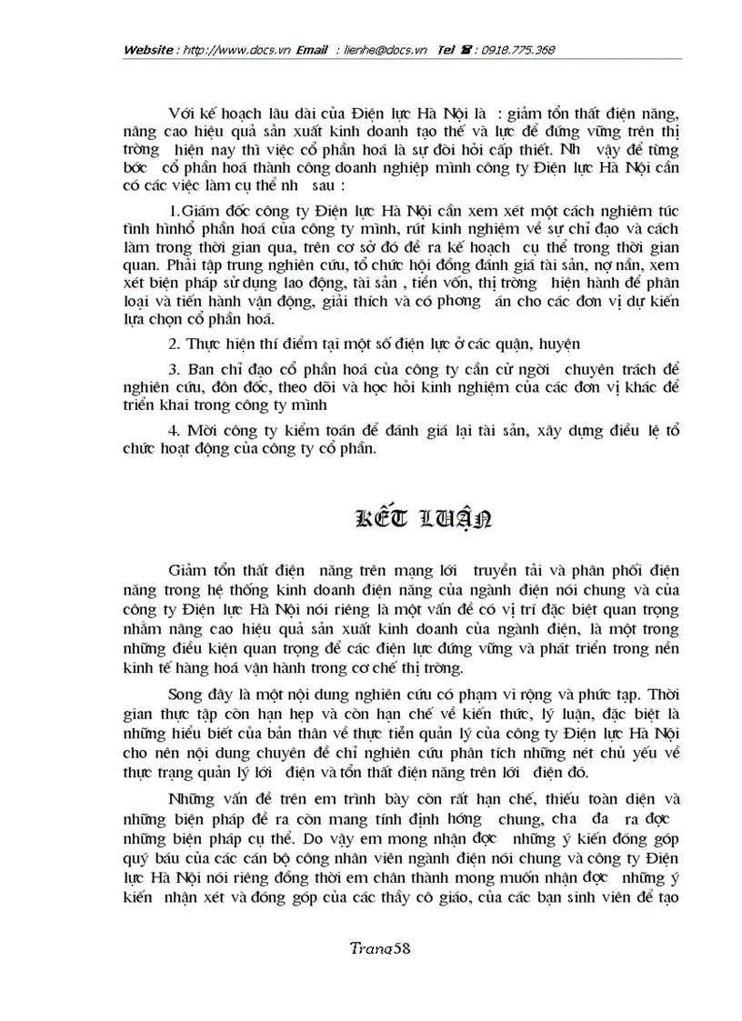 image for page 1số biện pháp chủ yếu nhằm giảm tổn thất điện năng trong quản lý truyền tải và phân phối điện năng của Công ty Điện lực Hà nội