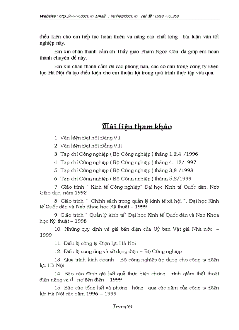 image for page 1số biện pháp chủ yếu nhằm giảm tổn thất điện năng trong quản lý truyền tải và phân phối điện năng của Công ty Điện lực Hà nội