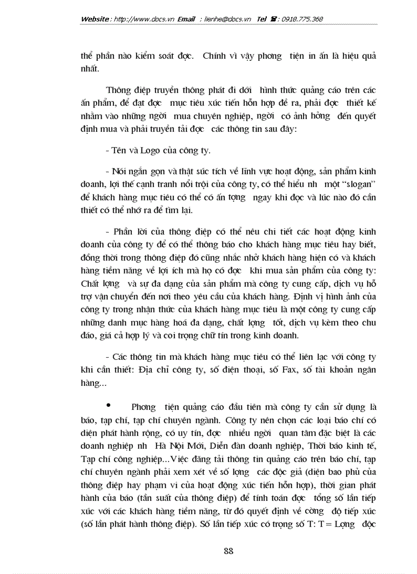 image for page 1số biện pháp chủ yếu thúc đẩy tiêu thụ sản phẩm ở Công ty Xây Lắp vật tư vận tải Sông Đà 12