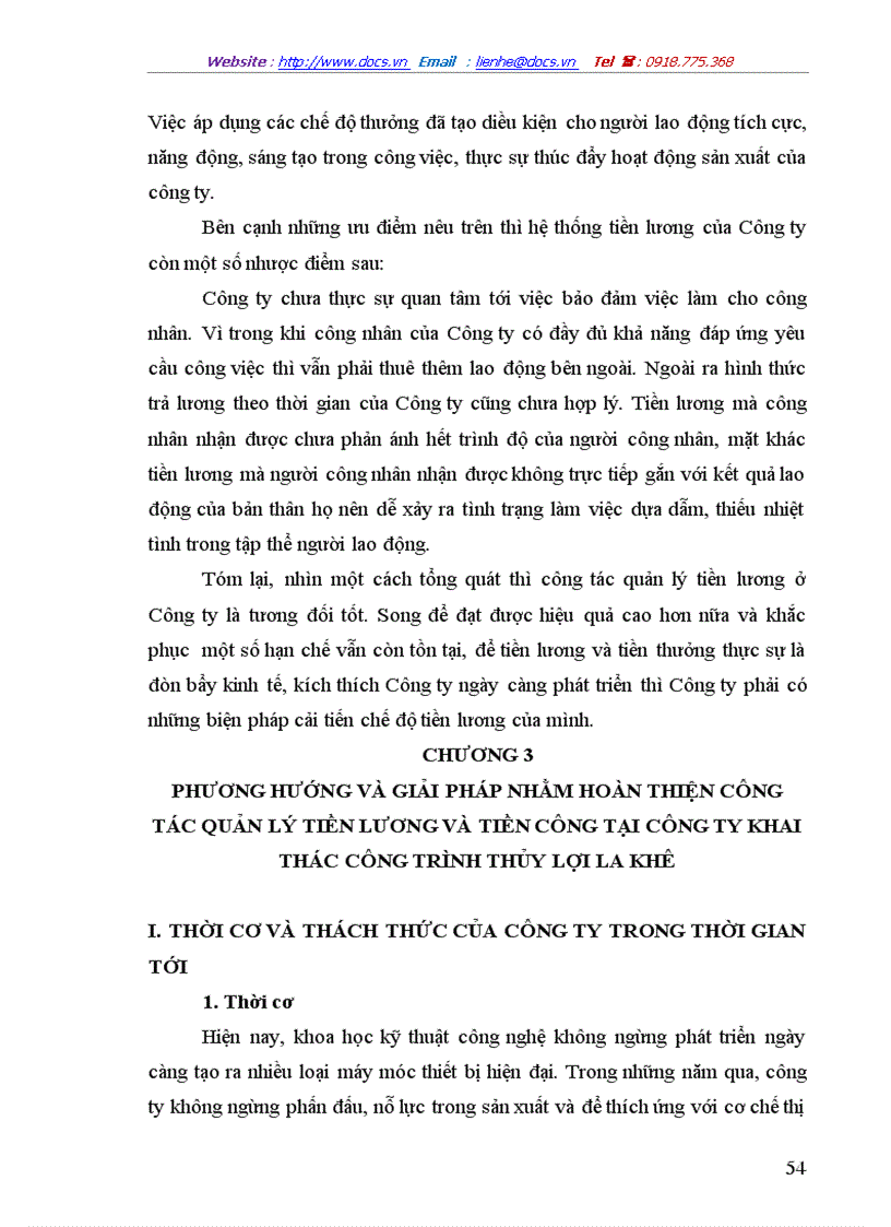 image for page Phương hướng và giải pháp nhằm hoàn thiện công tác quản lý tiền lương và tiền công tại công ty khai thác công trình thủy lợi la khê