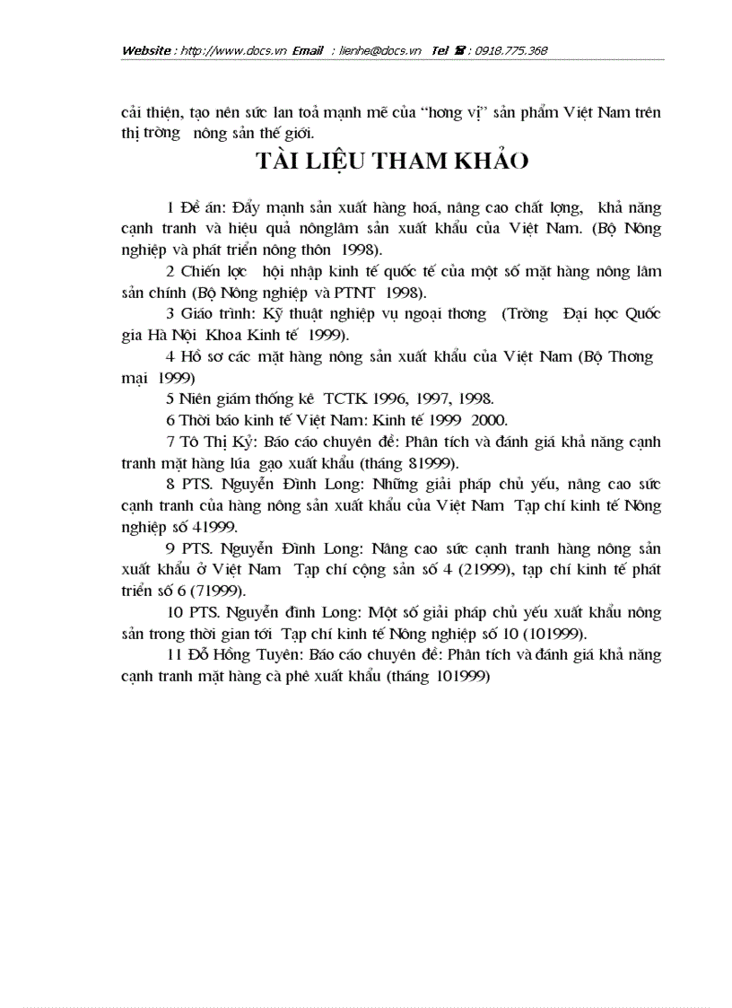 image for page Thực trạng và giải pháp trong hoạt động xuất khẩu 1 số mặt hàng nông sản chủ yếu ở Việt Nam Gạo Cà phê Cao su