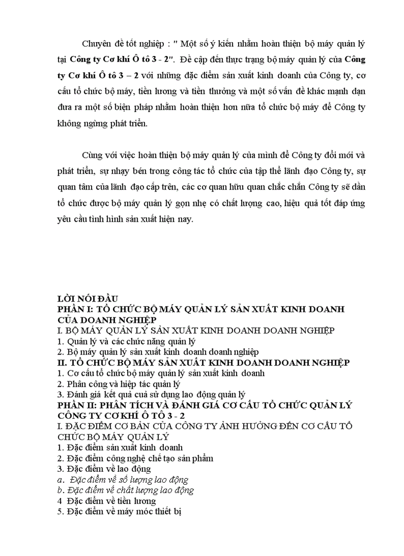 image for page Các giải pháp hoàn thiện tổ chức bộ máy sản xuất công ty cơ khí ô tô 3 2