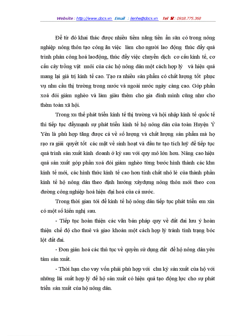 image for page Một số giải pháp phát triển kinh tế hộ nông dân ở huyện ý yên