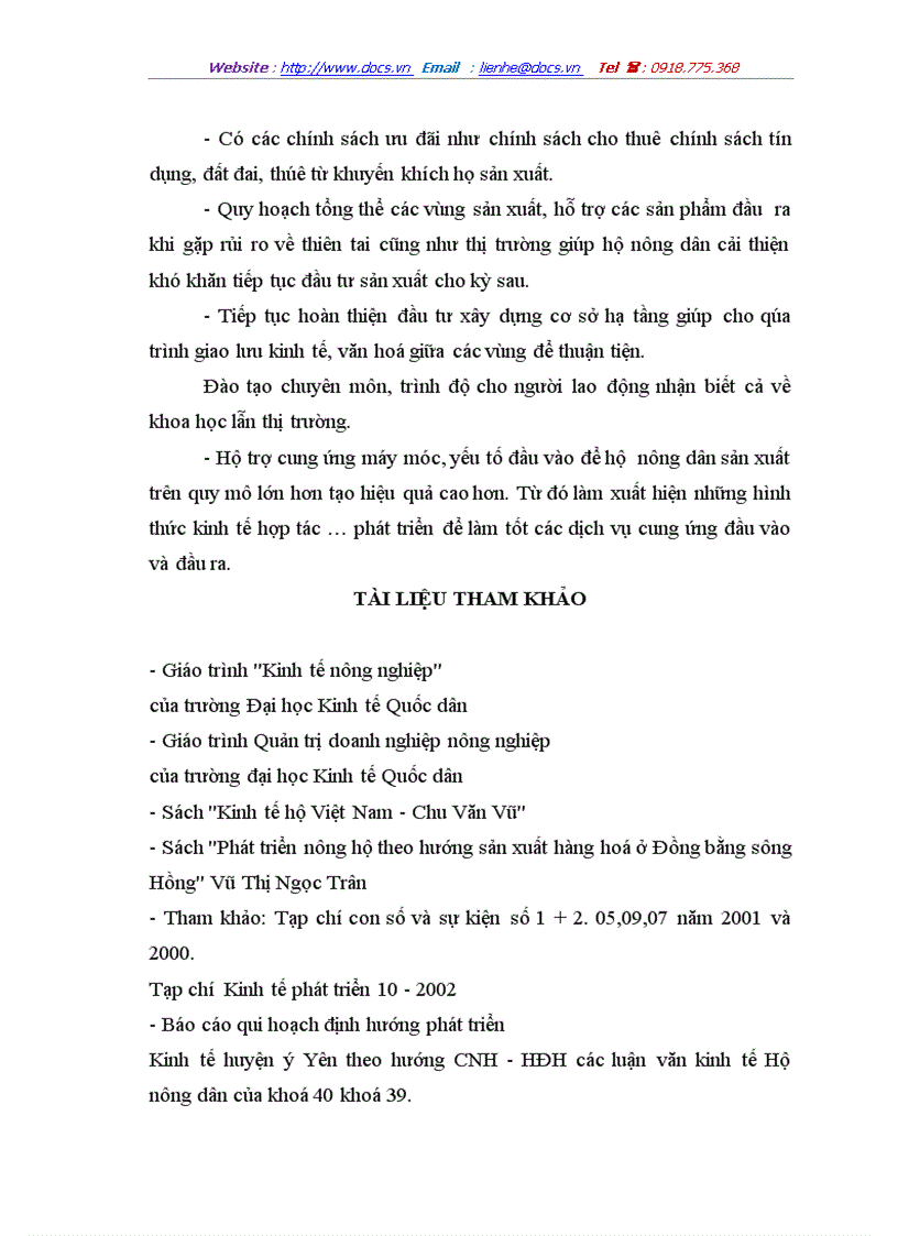 image for page Một số giải pháp phát triển kinh tế hộ nông dân ở huyện ý yên