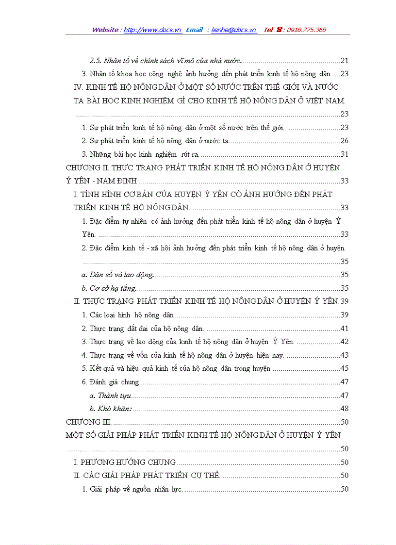 image for page Một số giải pháp phát triển kinh tế hộ nông dân ở huyện ý yên