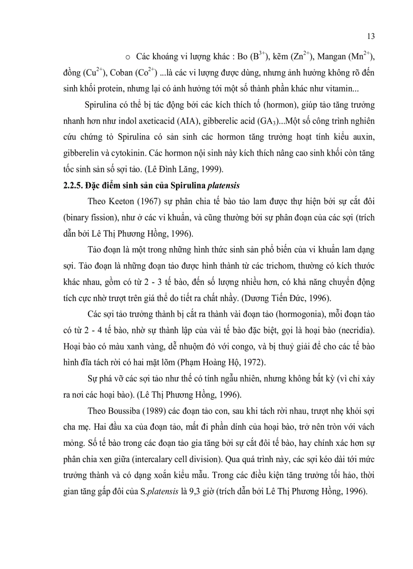 image for page Khảo nghiệm một số phương pháp tăng sinh khối giống tảo spirulina platensis