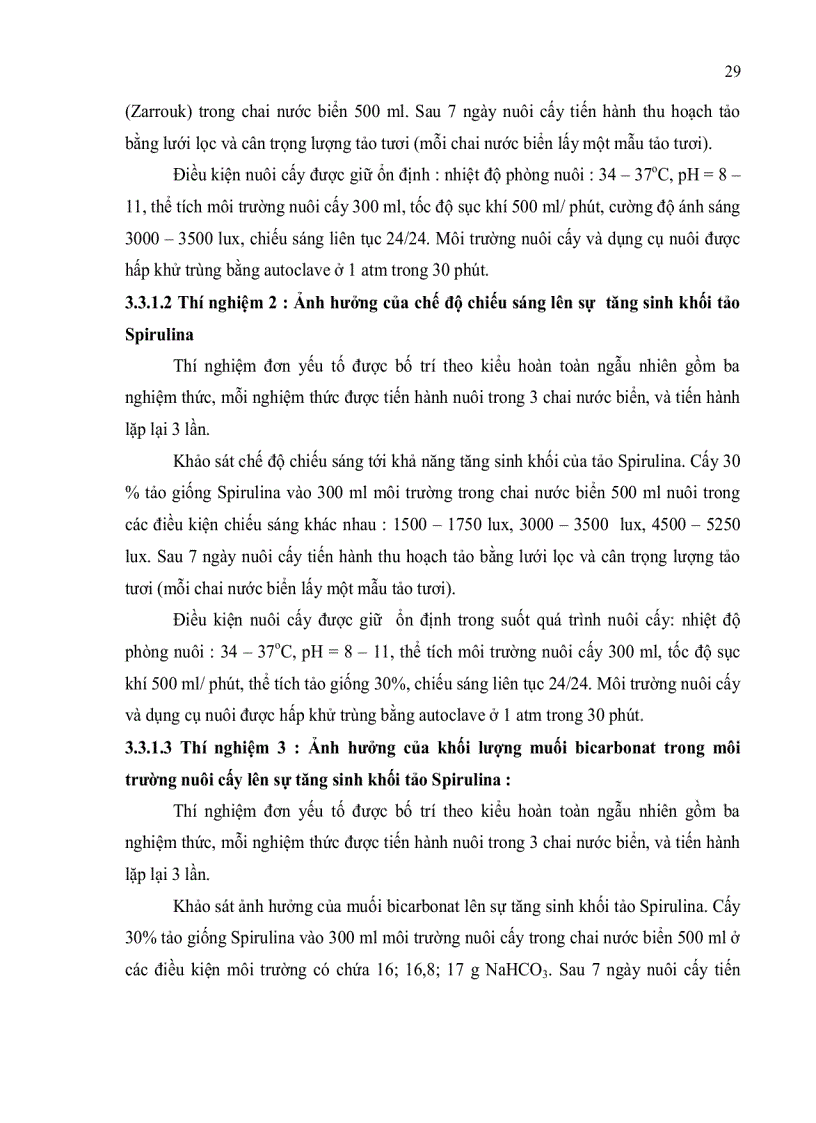 image for page Khảo nghiệm một số phương pháp tăng sinh khối giống tảo spirulina platensis