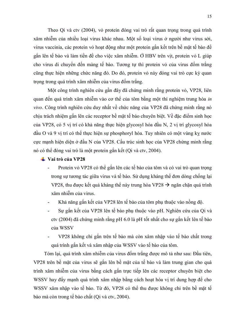 image for page Bước đầu khảo sát quá trình phát sinh bệnh pathogenesis của virus đốm trắng White Spot Syndrome Virus WSSV trên tôm sú Penaeus mondon