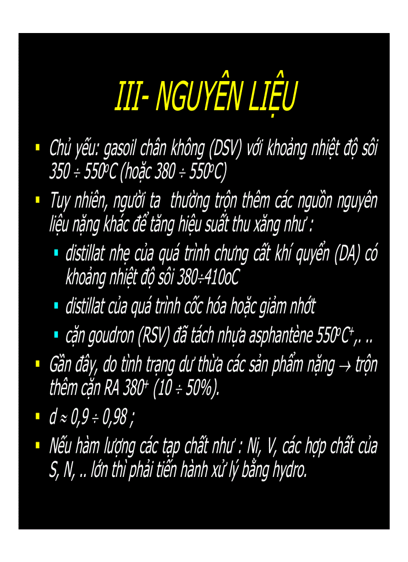 image for page Quá trình cracking xúc tác