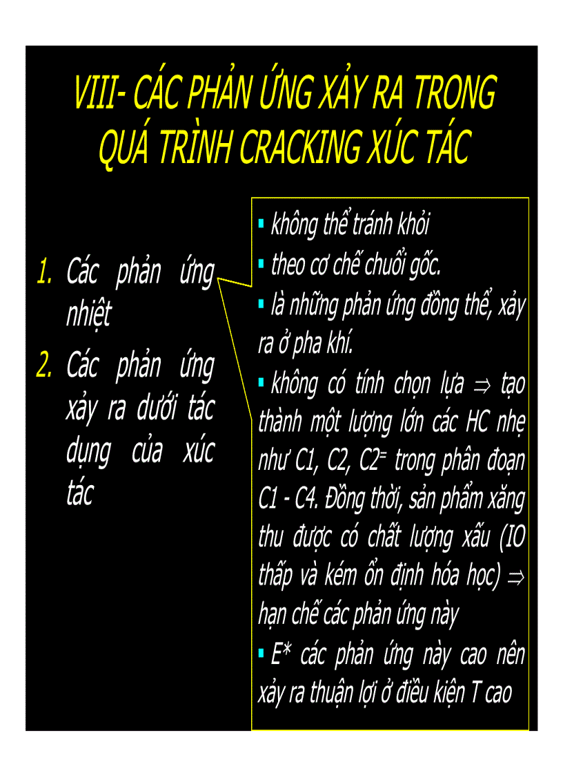 image for page Quá trình cracking xúc tác