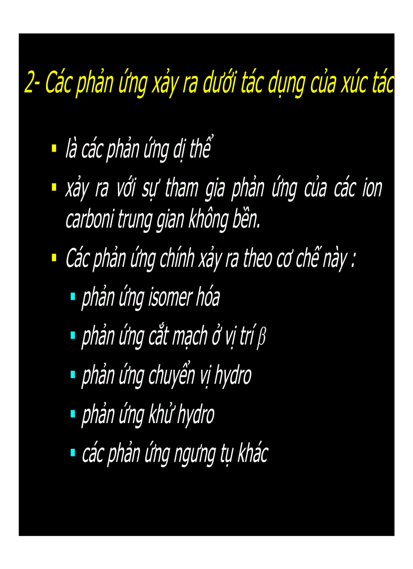 image for page Quá trình cracking xúc tác