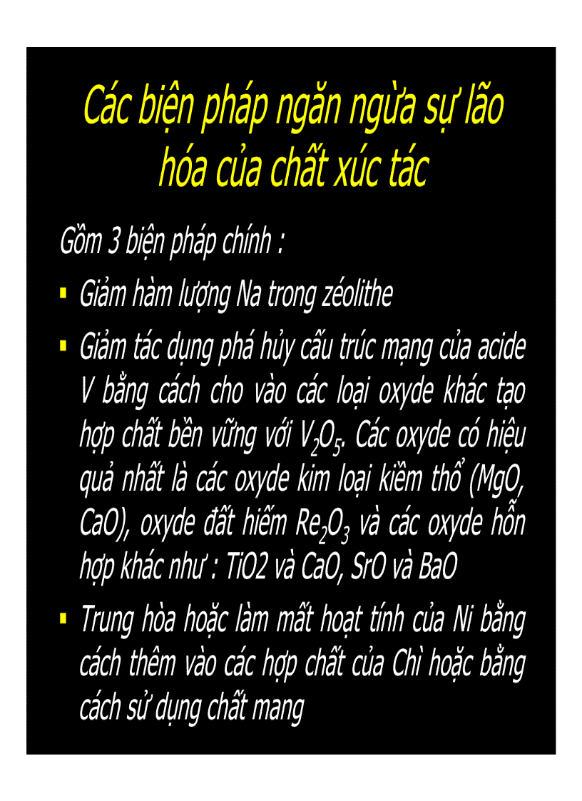 image for page Quá trình cracking xúc tác