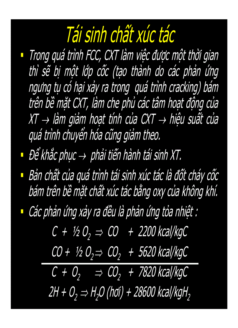image for page Quá trình cracking xúc tác